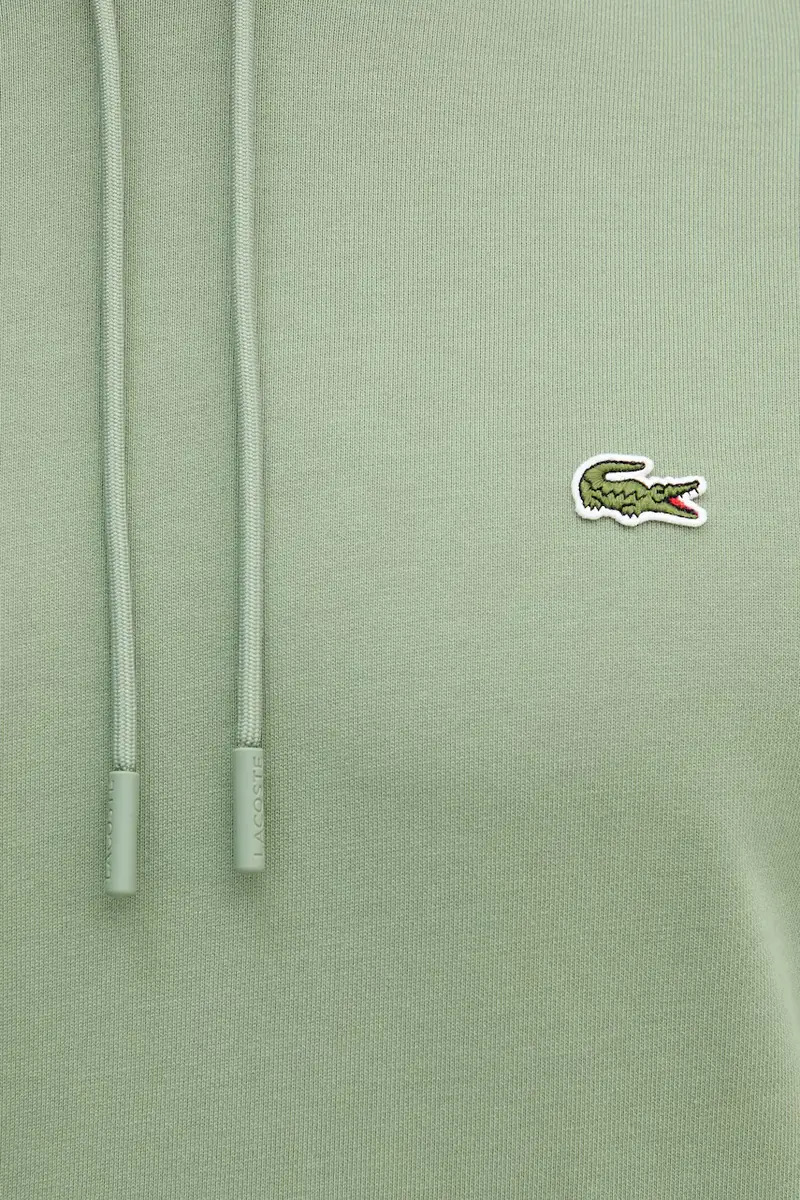 felpa in cotone uomo colore verde con cappuccio SH9839 miniatura 5