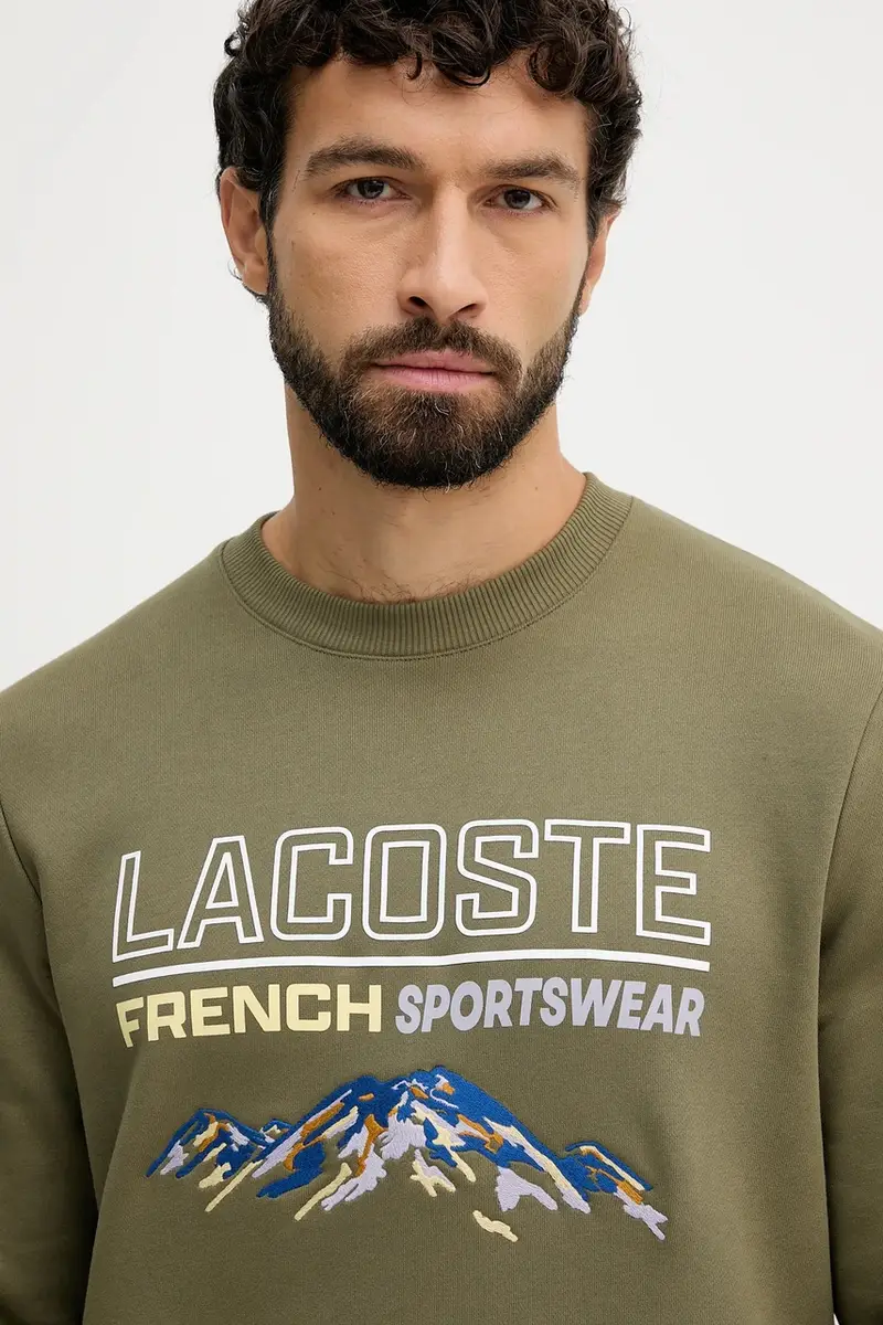 felpa in cotone uomo colore verde SH5884 miniatura 4