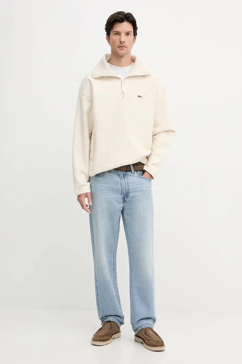 felpa in pile uomo colore beige SH5500 miniatura 2