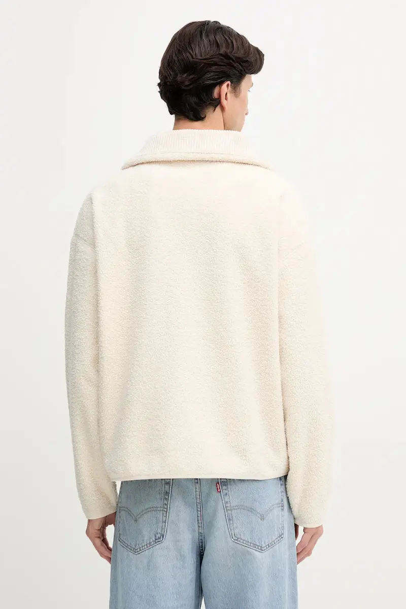 felpa in pile uomo colore beige SH5500 miniatura 3