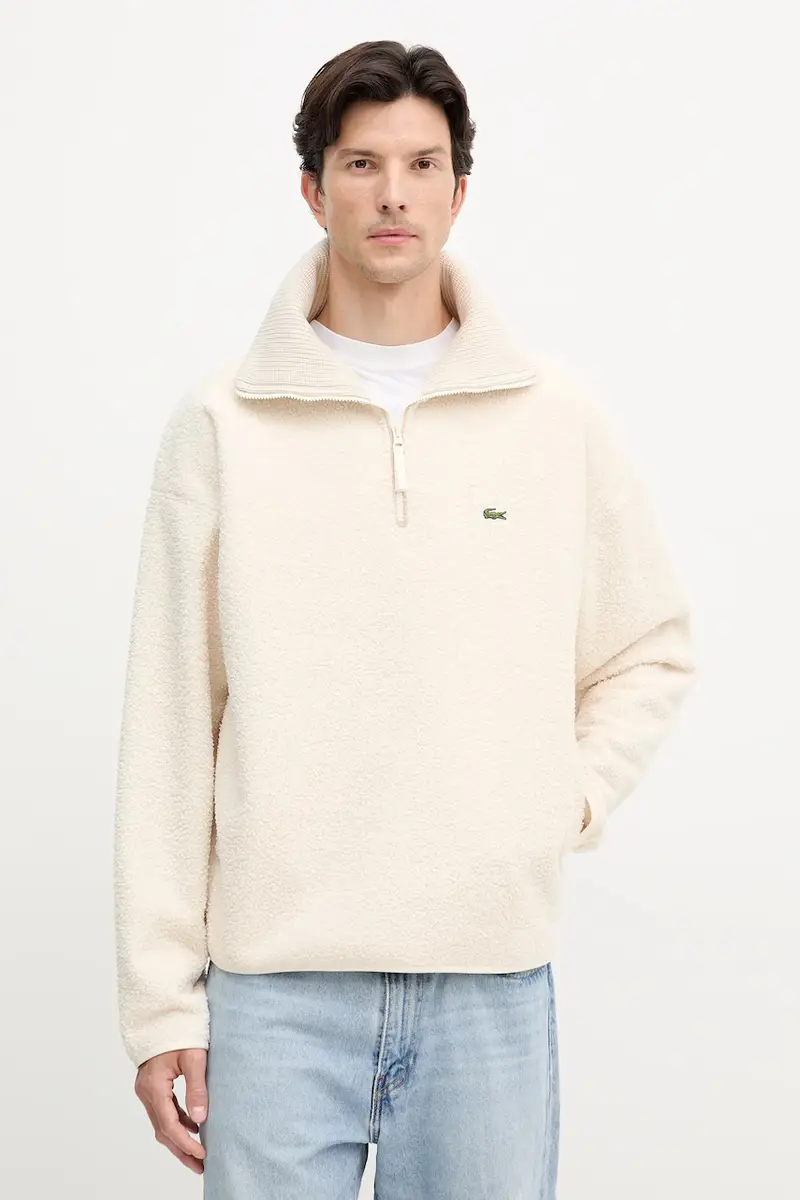 felpa in pile uomo colore beige SH5500