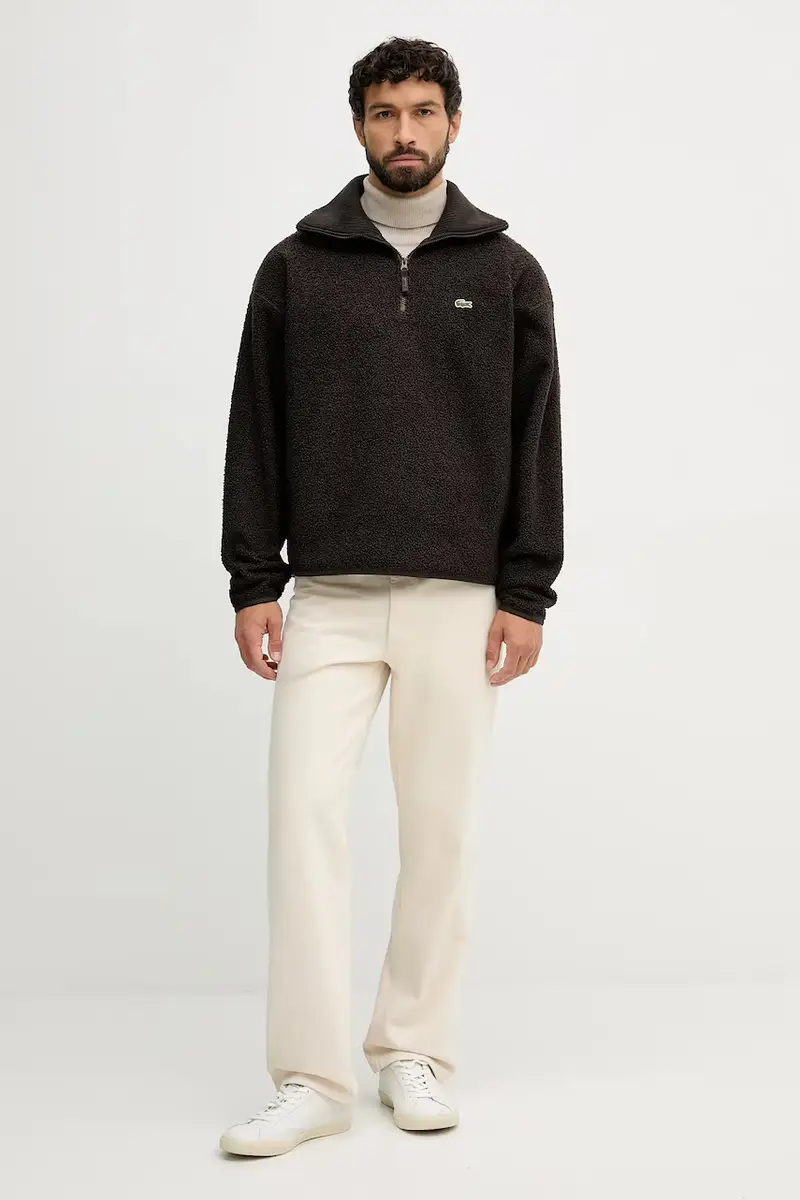 felpa in pile uomo colore marrone SH5500 miniatura 2