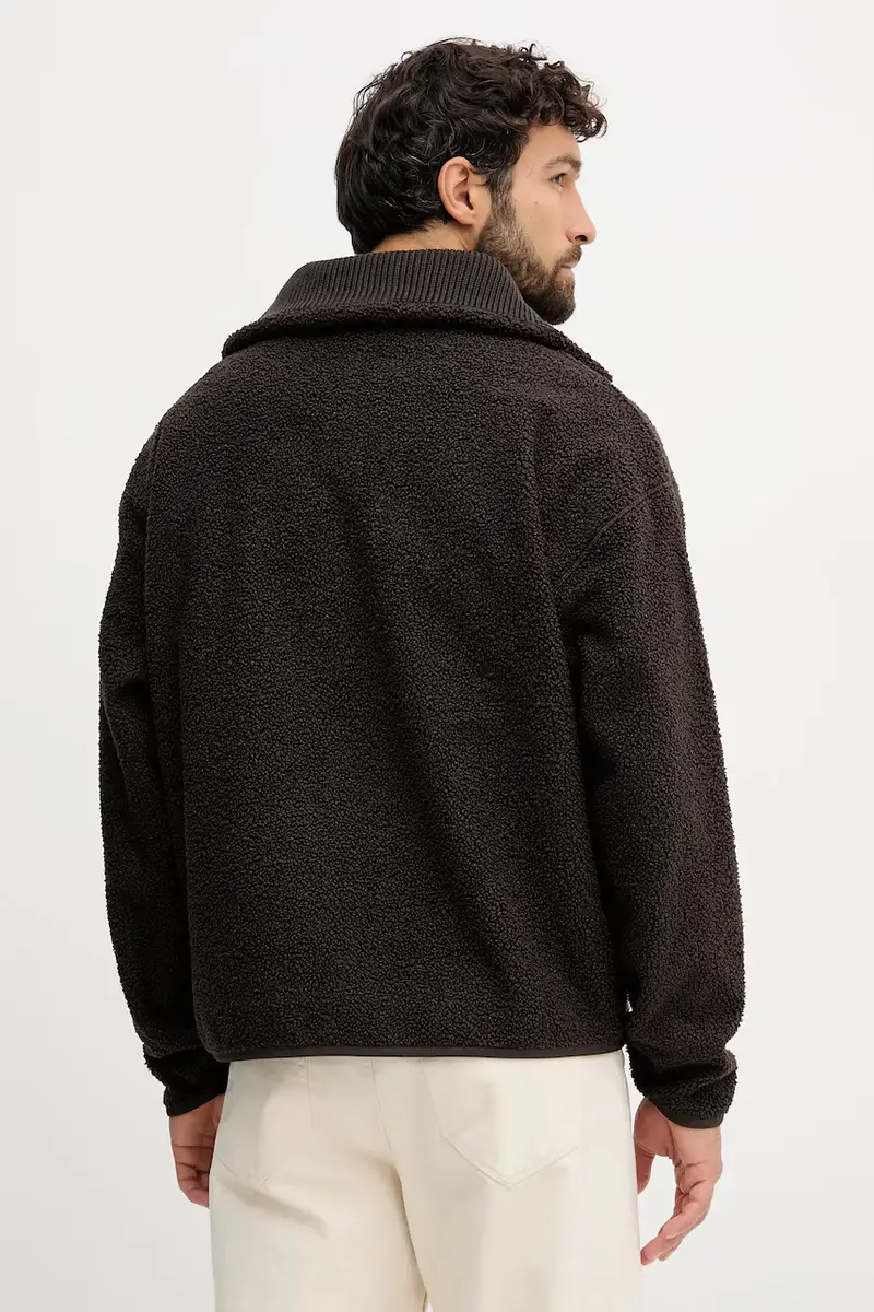 felpa in pile uomo colore marrone SH5500 miniatura 3