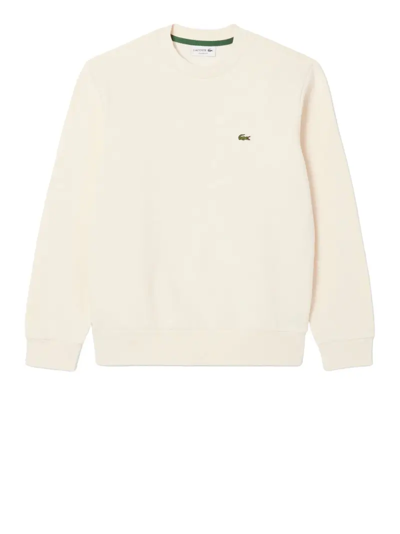 felpa lacoste da uomo - avorio