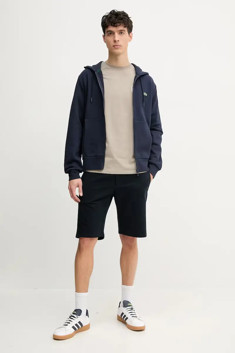 felpa uomo colore blu navy con cappuccio miniatura 2