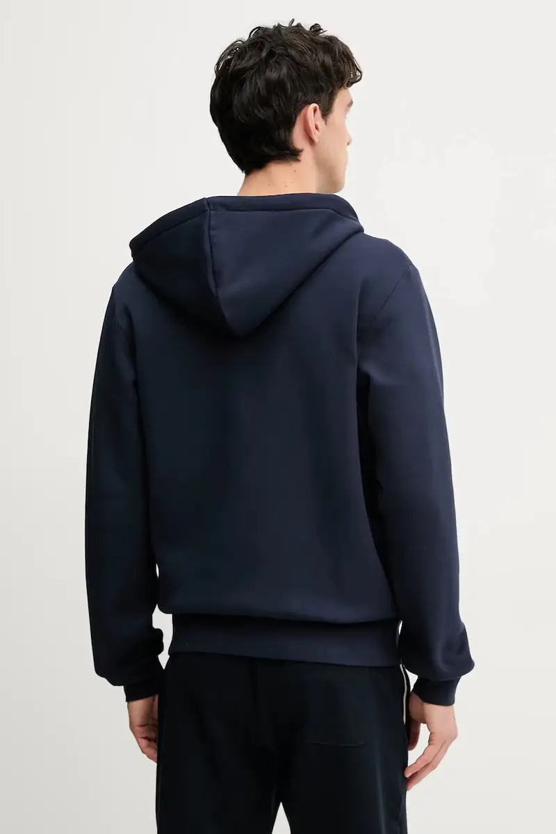 felpa uomo colore blu navy con cappuccio miniatura 3