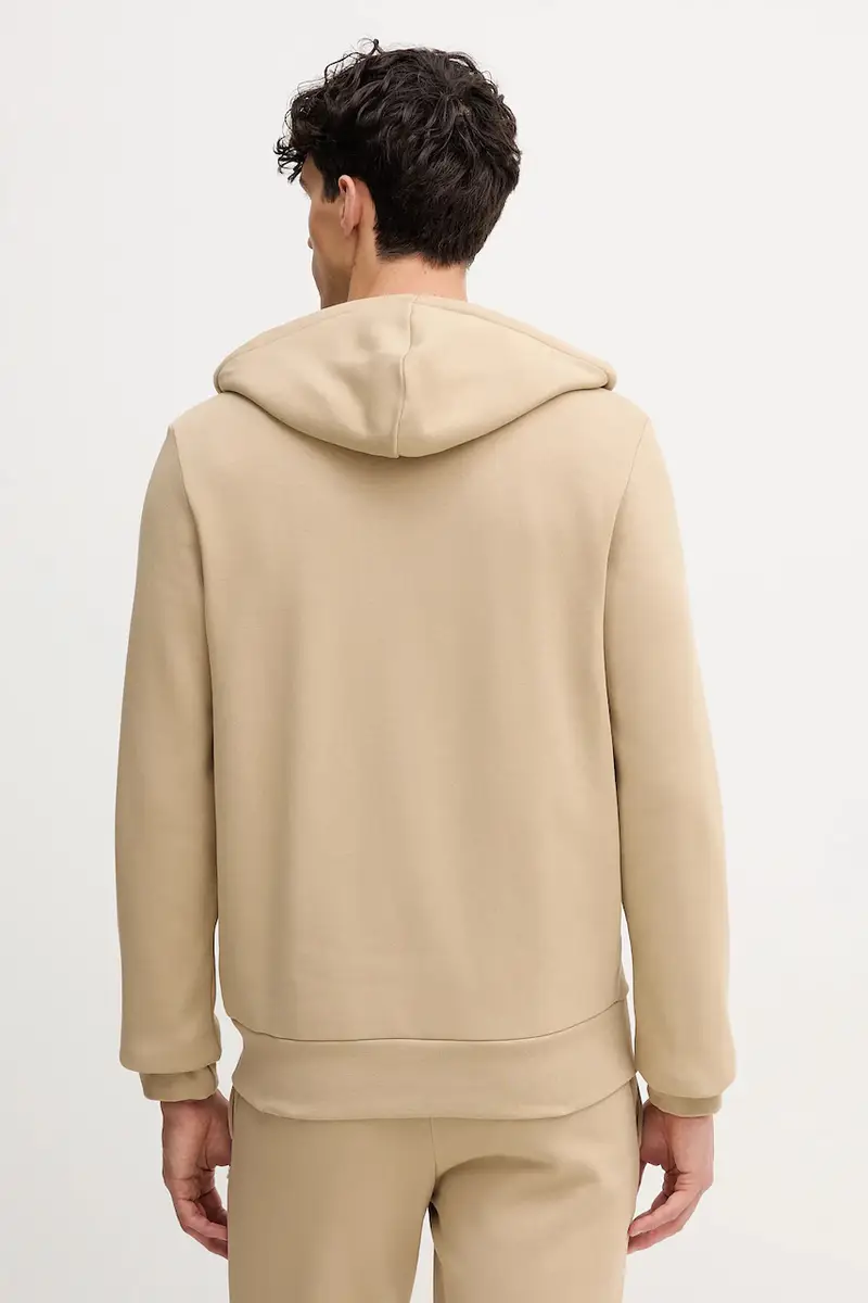 felpa uomo colore nero con cappuccio Beige miniatura 3