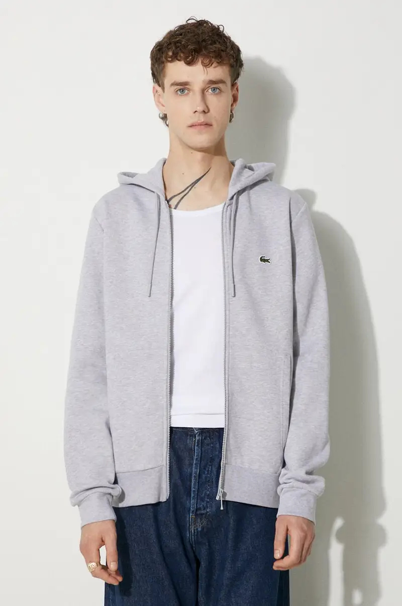 felpa uomo con cappuccio Grigio