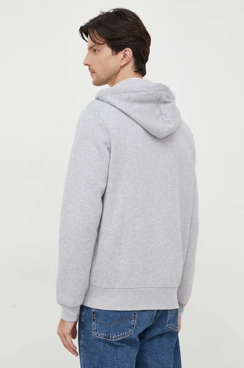 felpa uomo con cappuccio Grigio miniatura 3