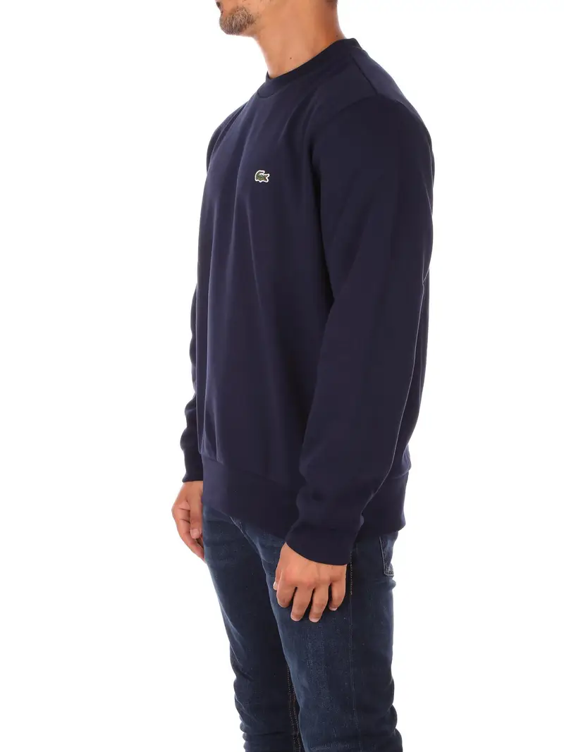 Felpa Uomo LACOSTE Blu Sweatshirt miniatura 2