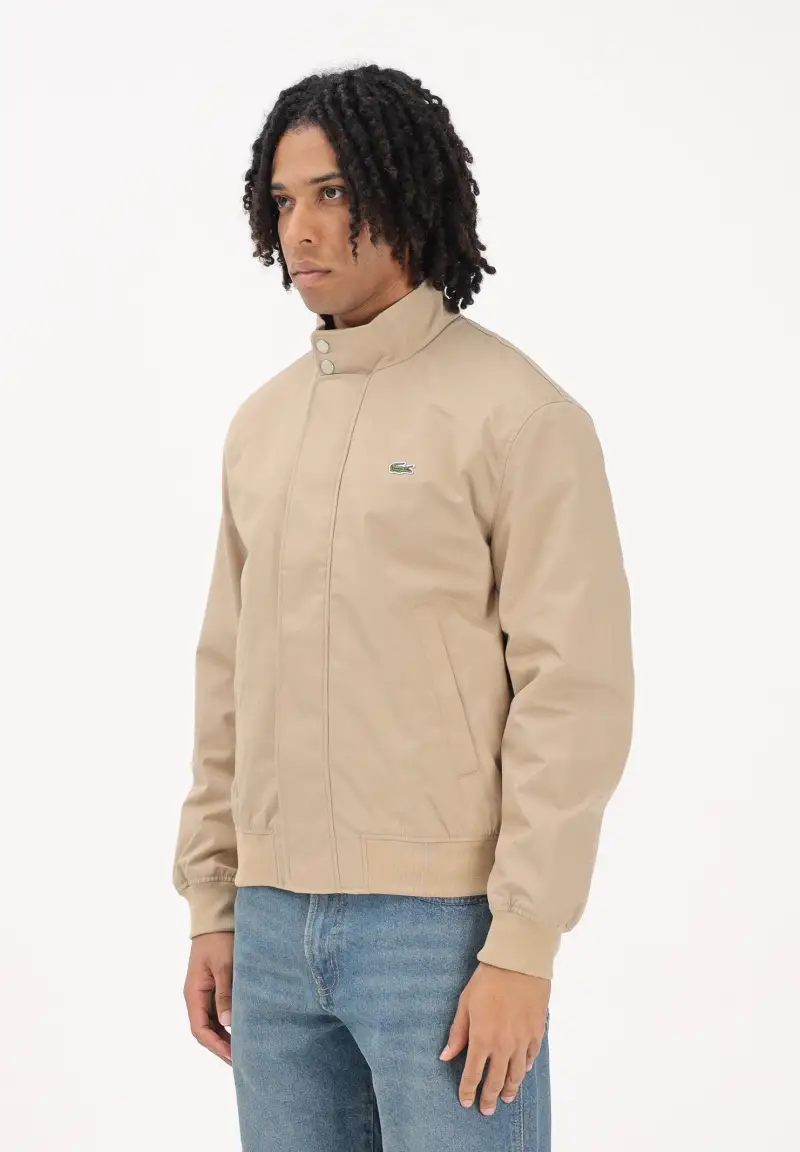 Giacca a vento Harrington beige da uomo