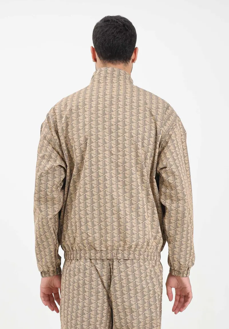 Giacca a vento Monogram beige da uomo miniatura 3