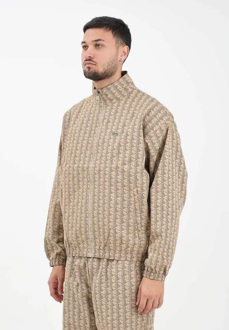 Giacca a vento Monogram beige da uomo