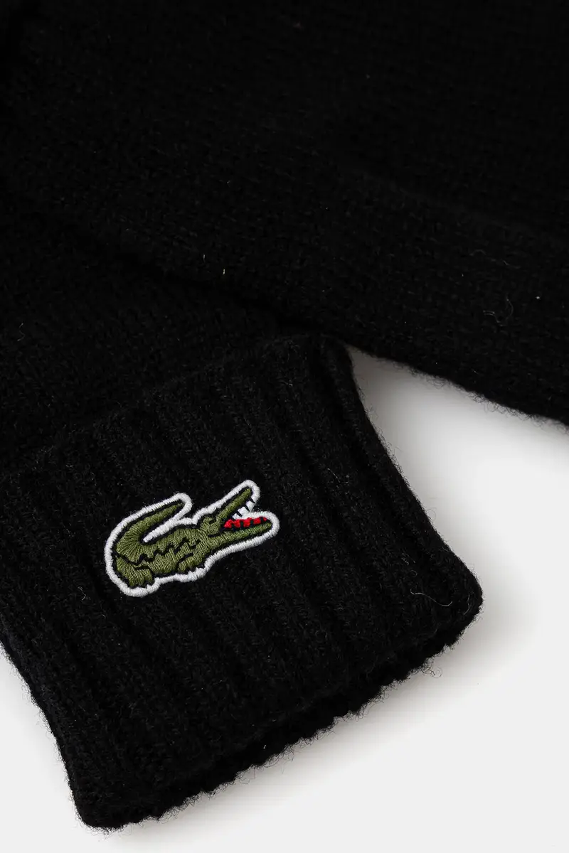 guanti in lana colore nero RV0452 miniatura 2