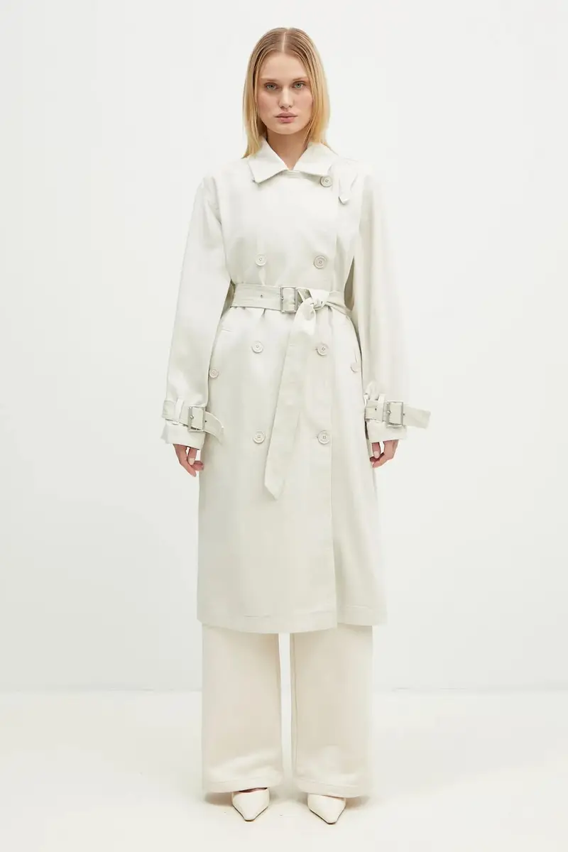 impermeabile di cotone colore beige BF4642