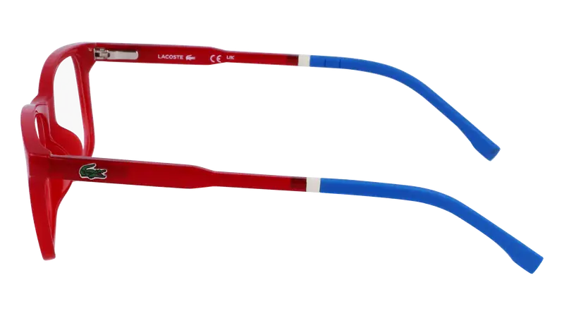 Lacoste Junior L3647 601 Montature da vista Bio-iniettato Rosso Squadrata Fotocromatiche Fotocromatiche miniatura 2