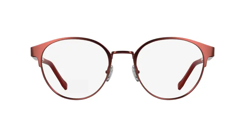 Junior Lacoste L3115 601 Montature da vista Metallo Bordeaux Rotonda Normale miniatura 2