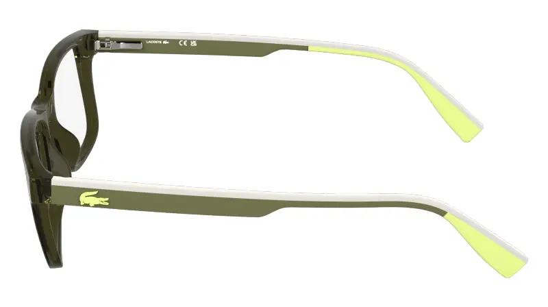 Junior Lacoste L3665 275 Montature da vista Bio-iniettato Verde Squadrata Normale miniatura 3