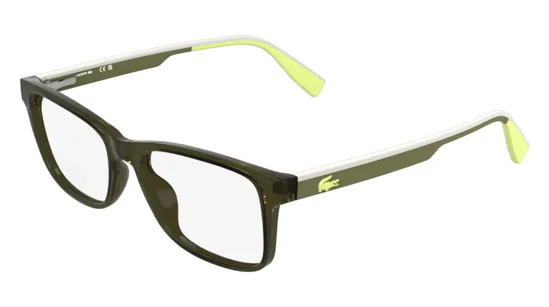 Junior Lacoste L3665 275 Montature da vista Bio-iniettato Verde Squadrata Normale