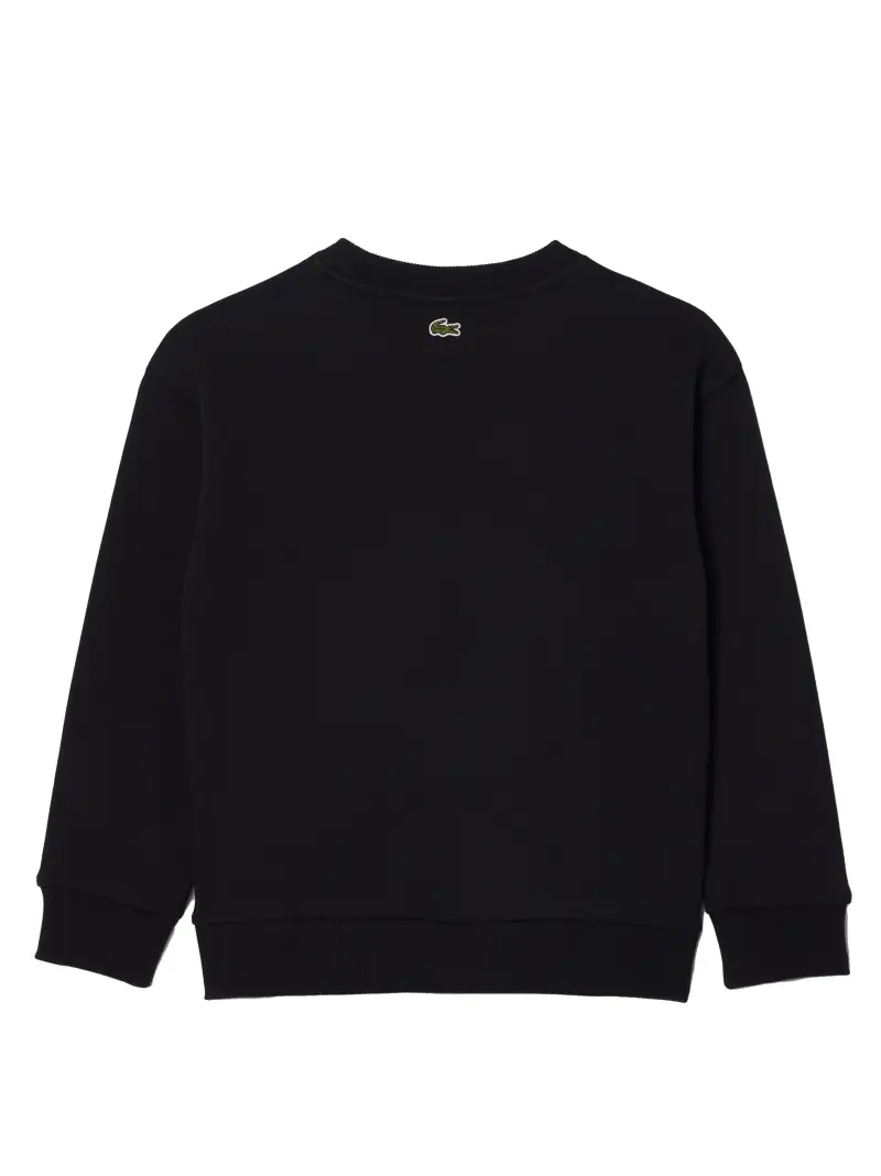 Felpa nera big logo Nero miniatura 2