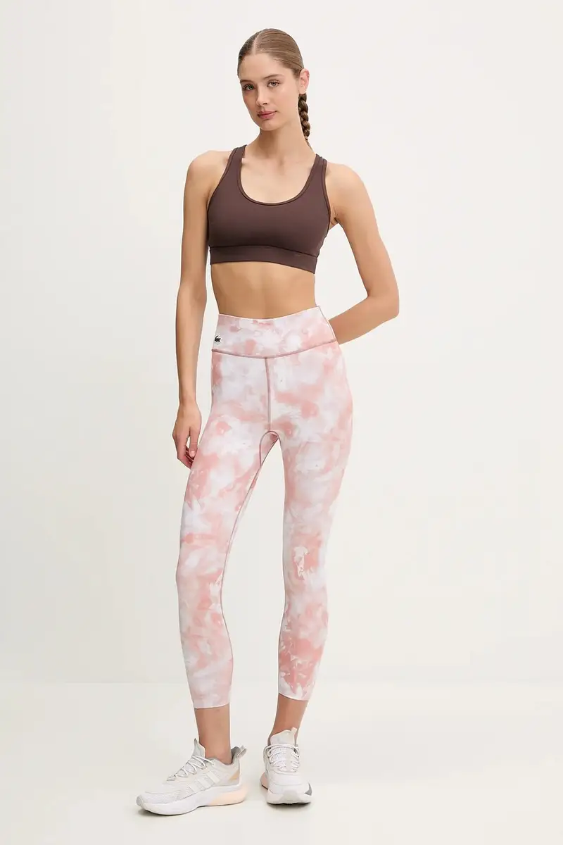 Lacoste Leggings Donna Arancione 3120369 miniatura 2