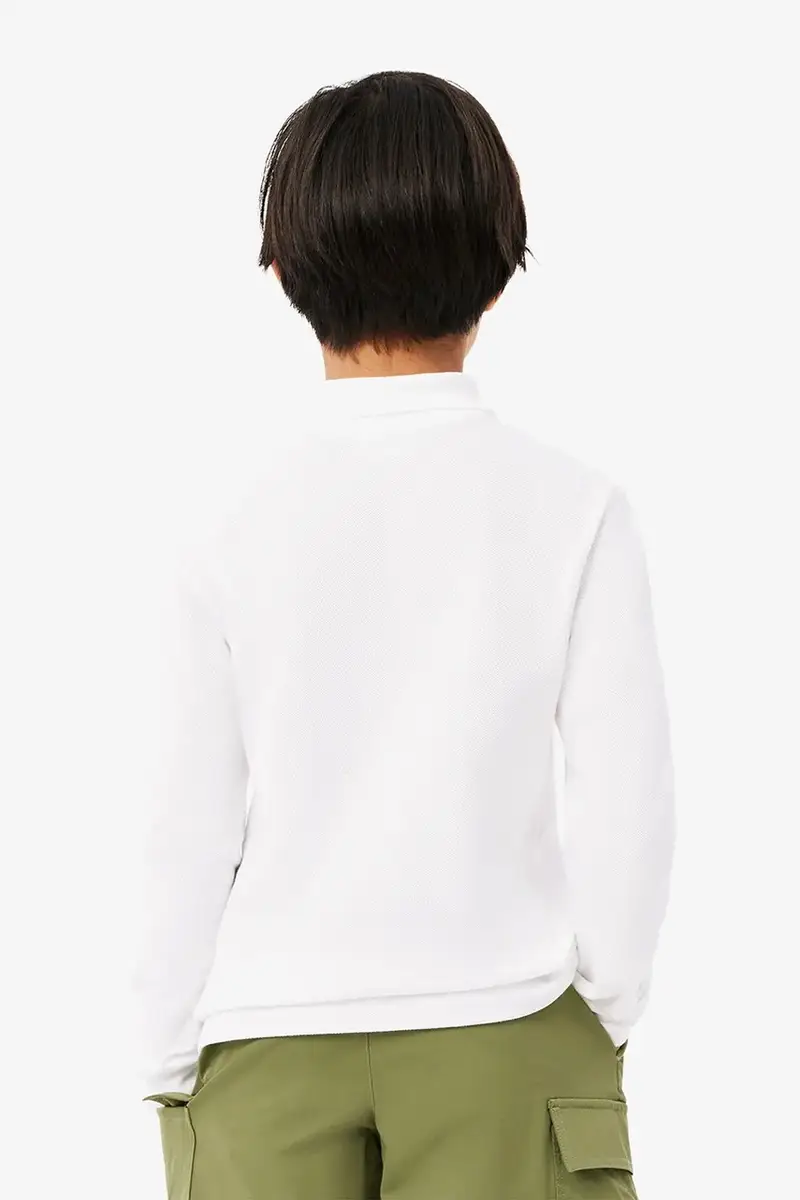 longsleeve in cotone bambino/a Bianco miniatura 2