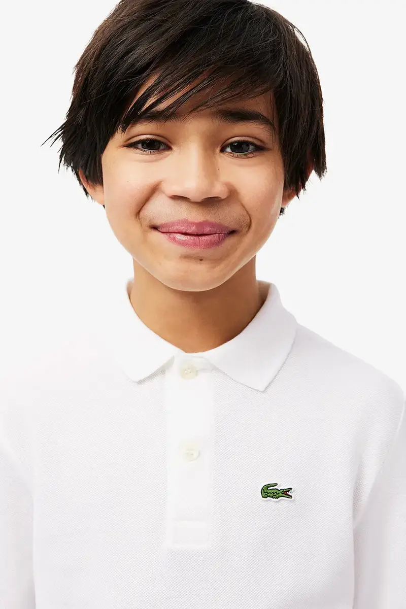 longsleeve in cotone bambino/a Bianco miniatura 3