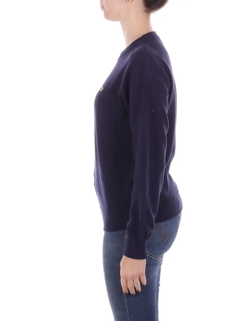 Maglia Donna LACOSTE Blu Pullover miniatura 2