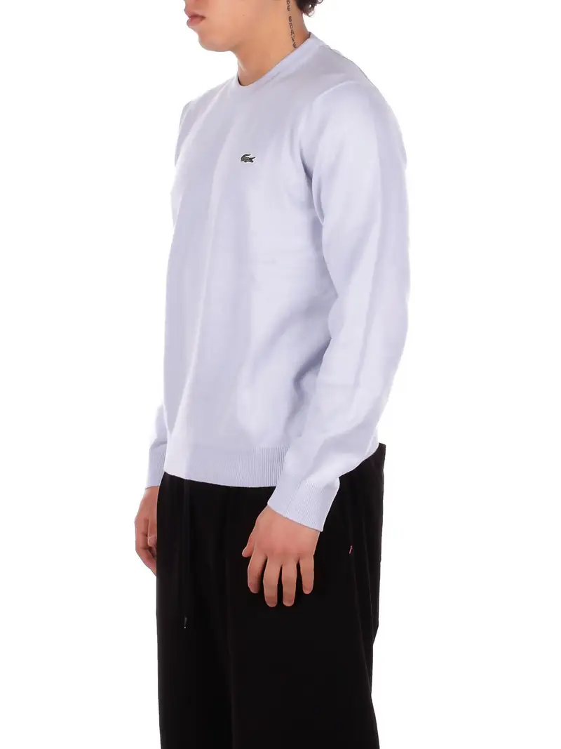 Maglia Uomo LACOSTE Celeste polvere Pullover miniatura 2
