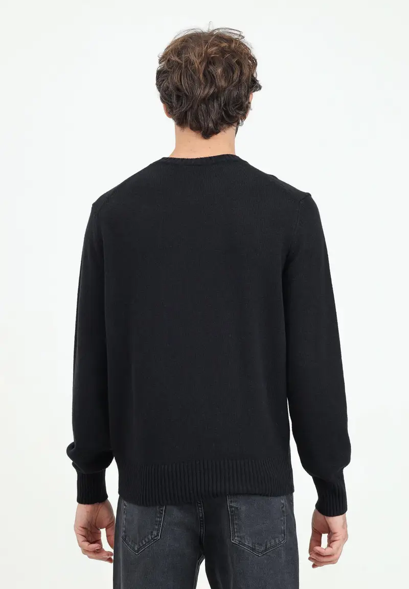 LACOSTE Maglioncino girocollo nero da uomo miniatura 2