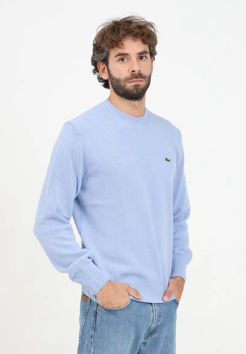 Maglioncino girocollo polvere da uomo miniatura 2