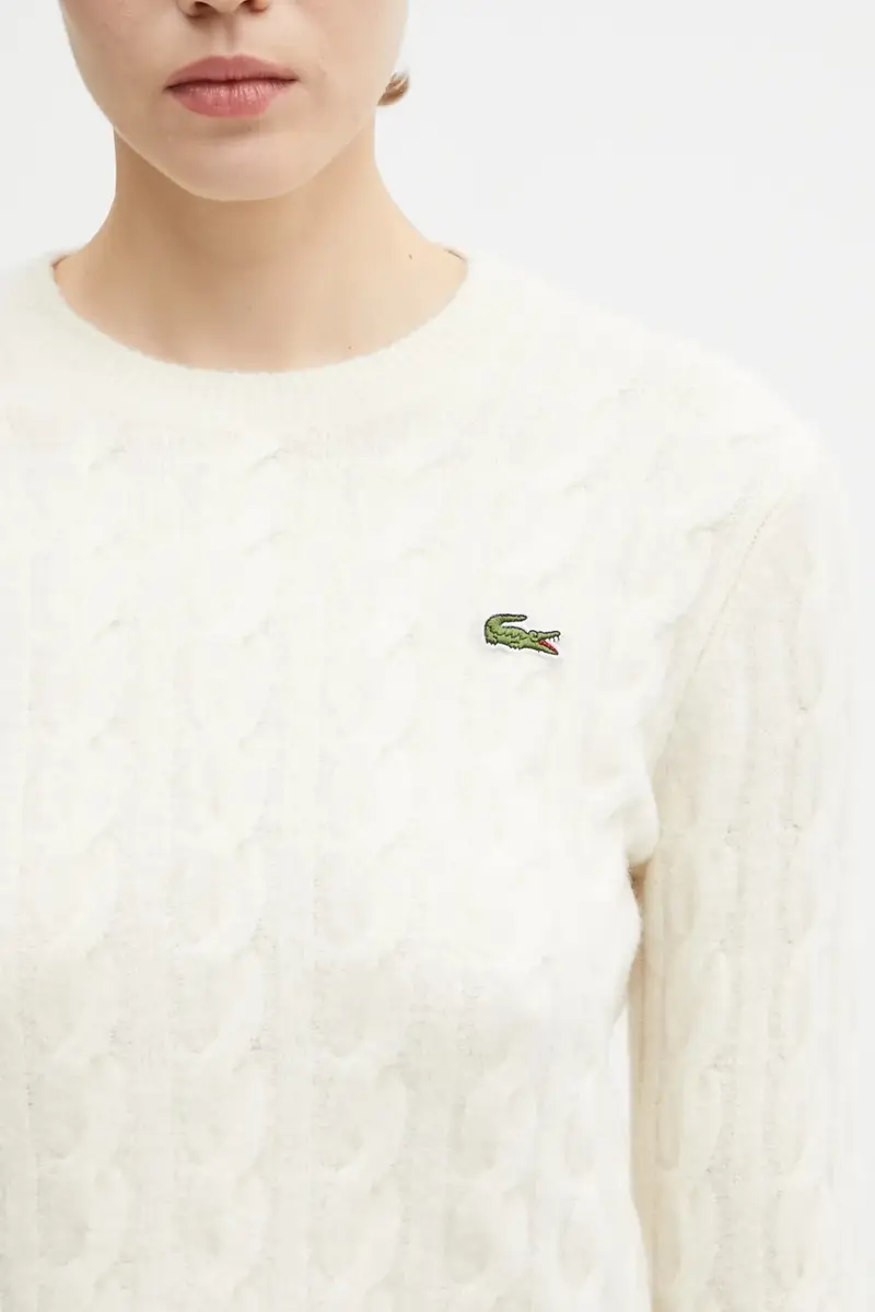 maglione con lana colore beige AF4159 miniatura 4