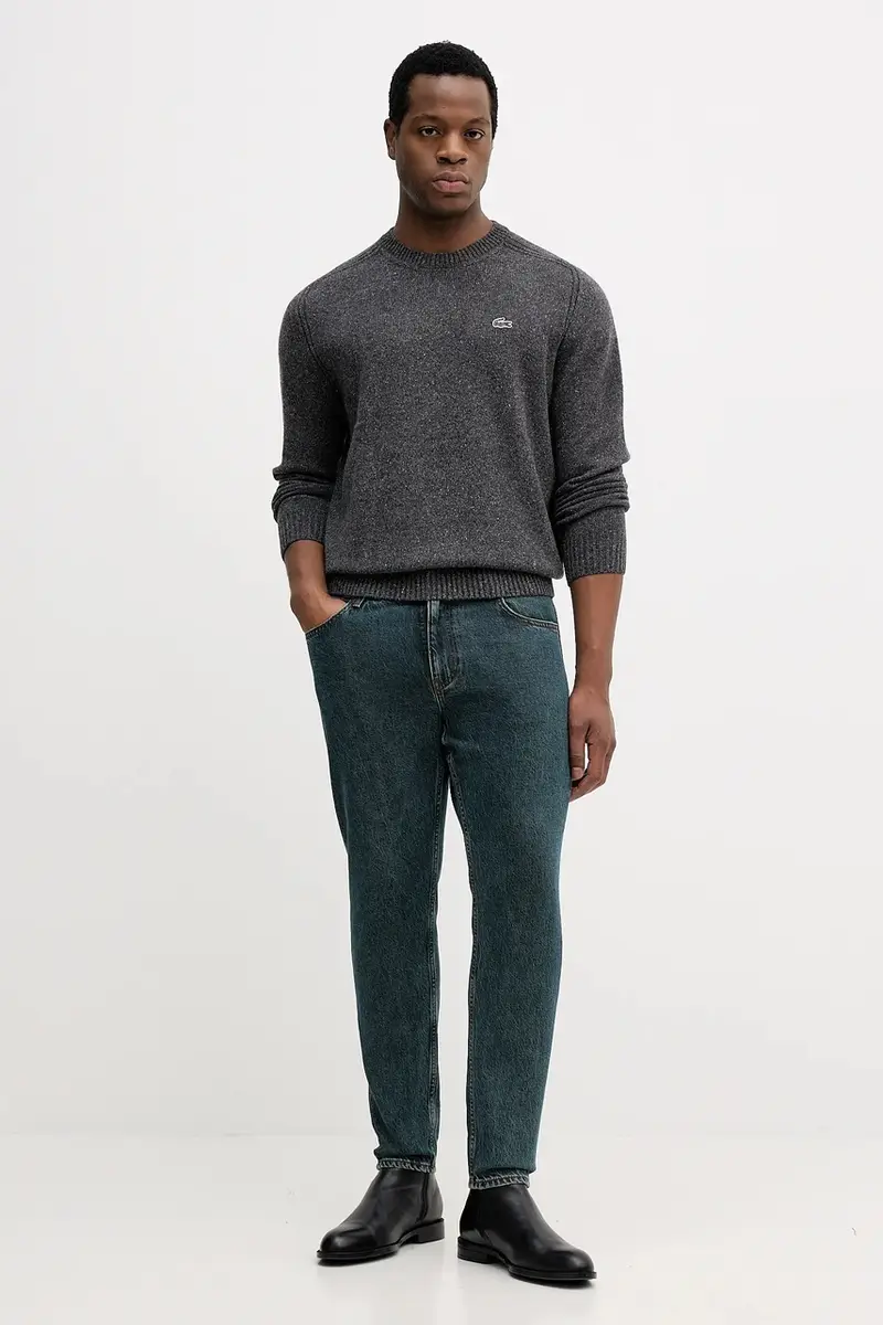 maglione con lana colore grigio AH5173 miniatura 2