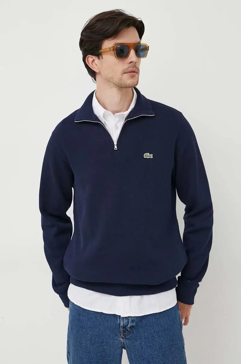 Lacoste Maglione in cotone blu navy