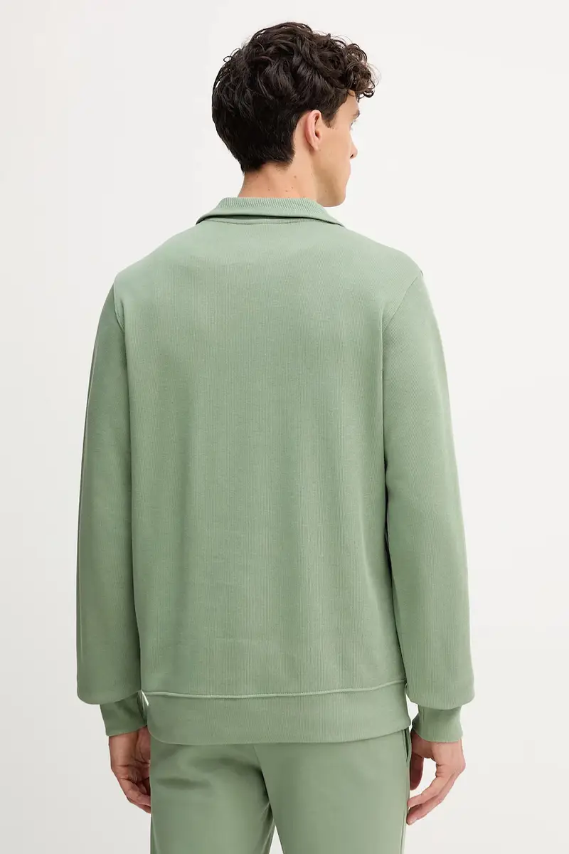 maglione in cotone colore grigio Verde miniatura 3