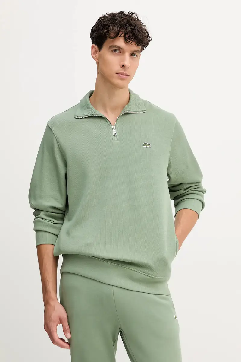 maglione in cotone colore grigio Verde