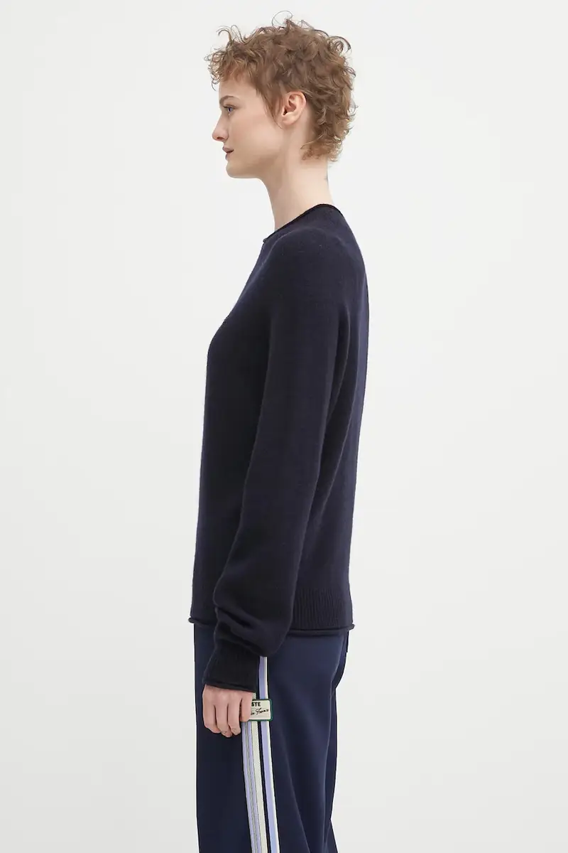 maglione in lana Blu navy miniatura 2