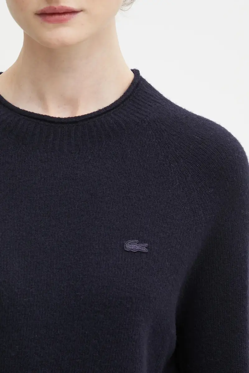 maglione in lana Blu navy miniatura 4