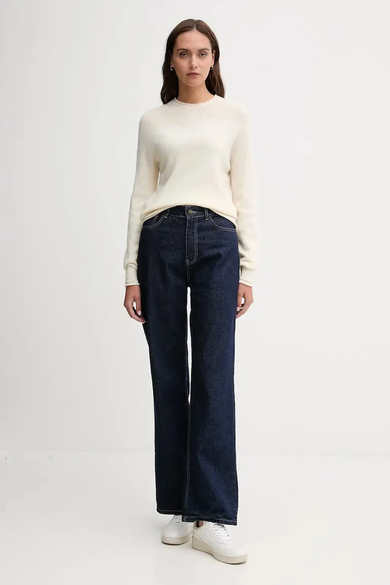 maglione in lana donna colore beige AF4160 miniatura 2