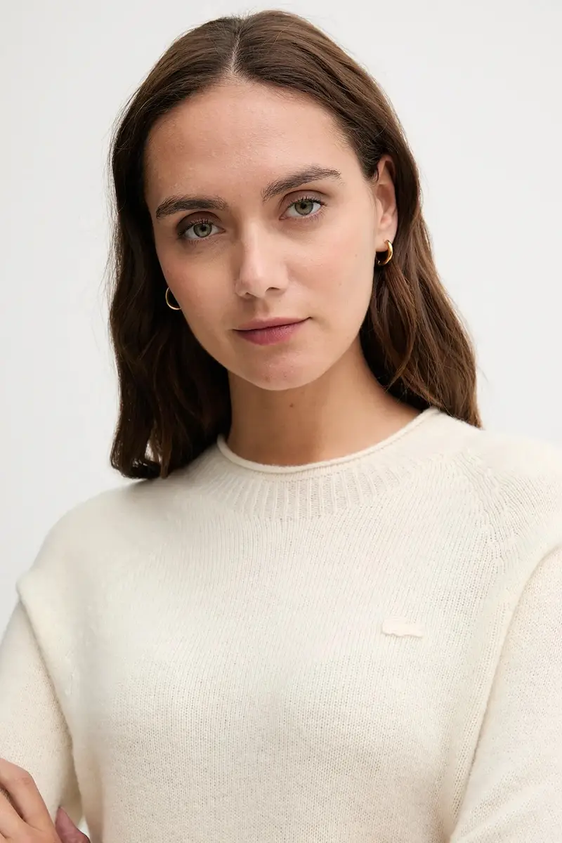 maglione in lana donna colore beige AF4160 miniatura 4