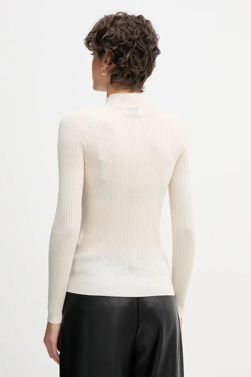 maglione in lana donna colore beige AF4189 miniatura 3