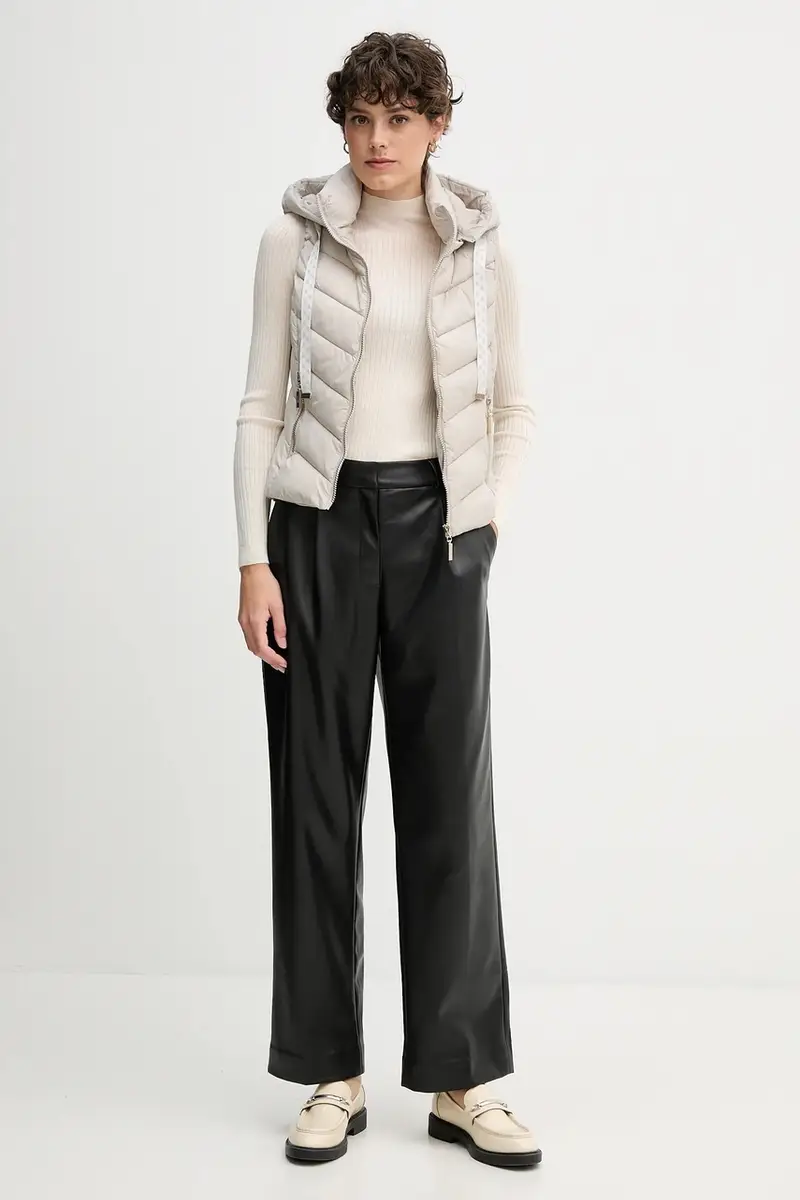 maglione in lana donna colore beige AF4189 miniatura 2