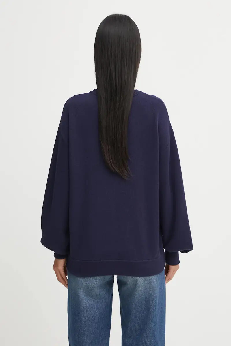 maglione in lana donna colore blu navy AF4158 miniatura 3