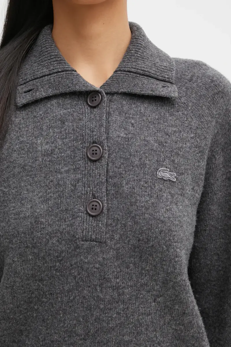 maglione in lana donna colore grigio AF4010 miniatura 4