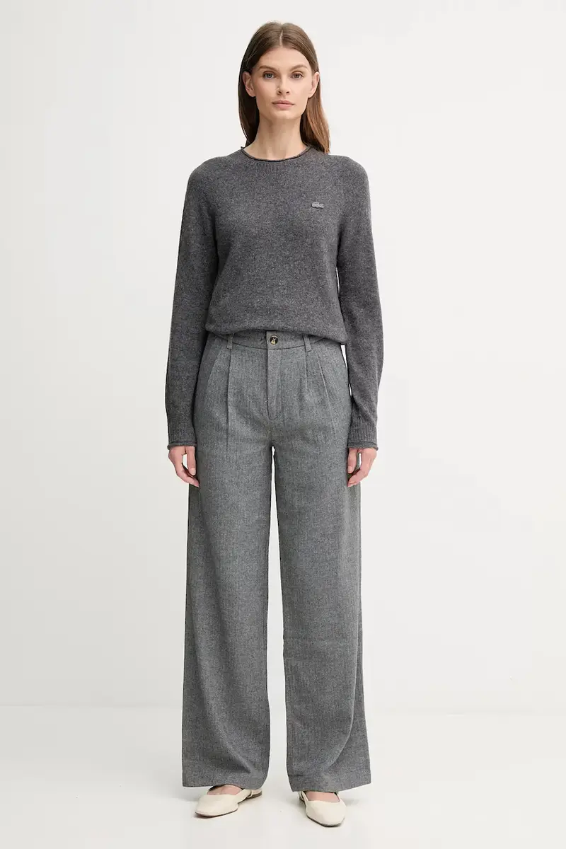 maglione in lana donna colore grigio AF4160 miniatura 2