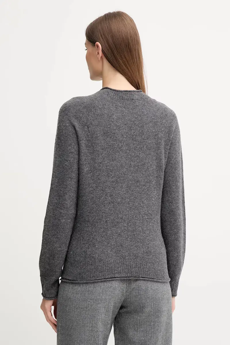 maglione in lana donna colore grigio AF4160 miniatura 3