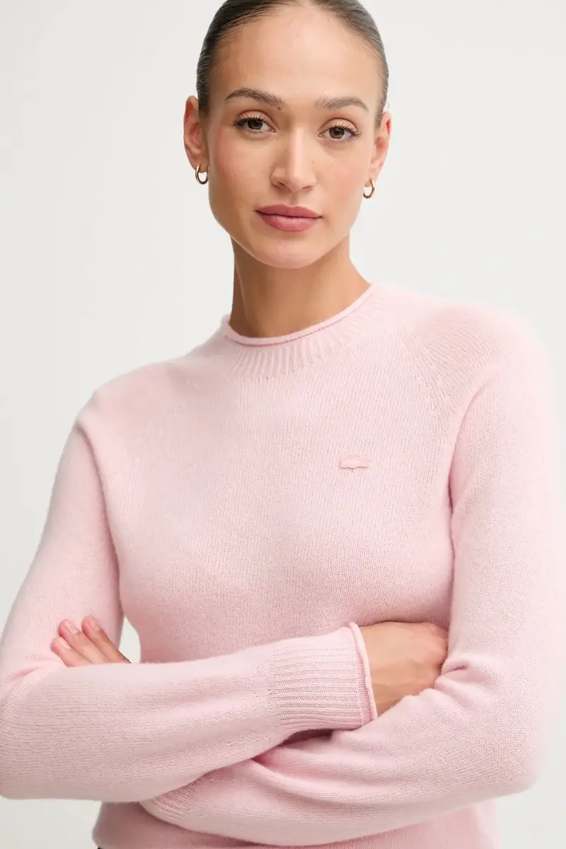 maglione in lana donna colore rosa AF4160 miniatura 4