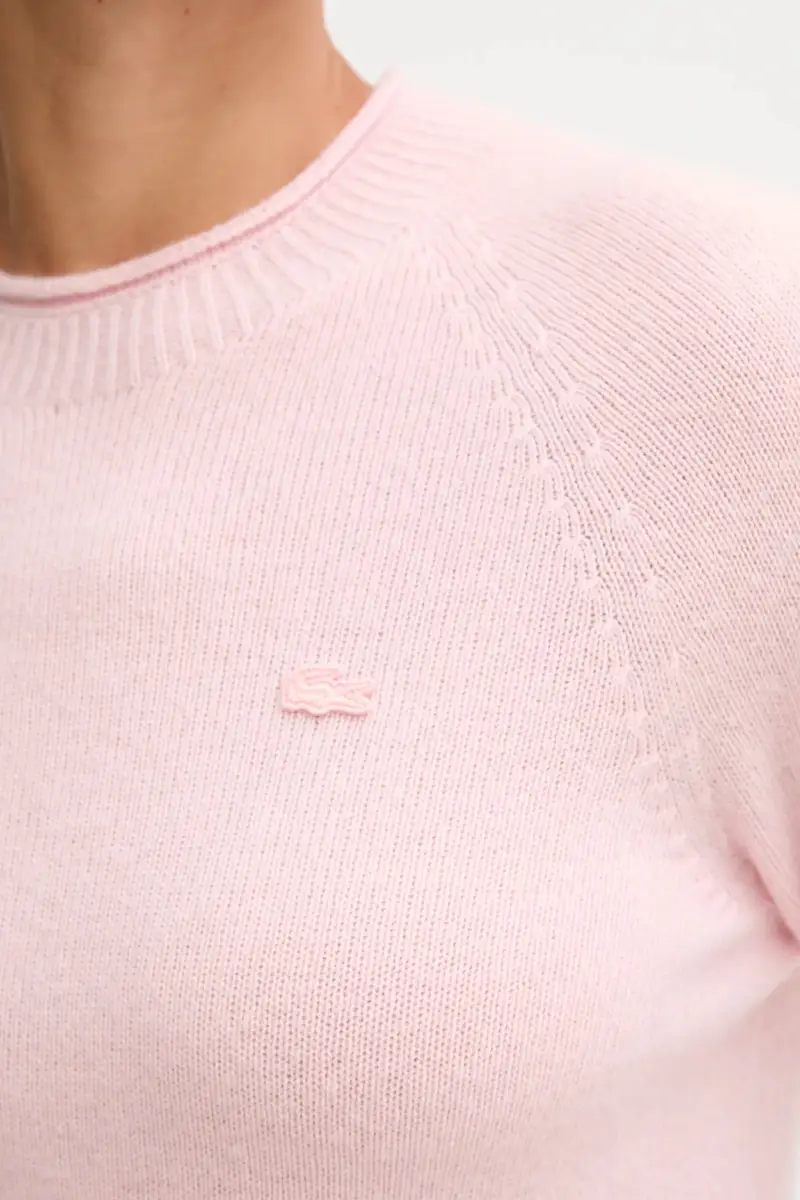 maglione in lana donna colore rosa AF4160 miniatura 5