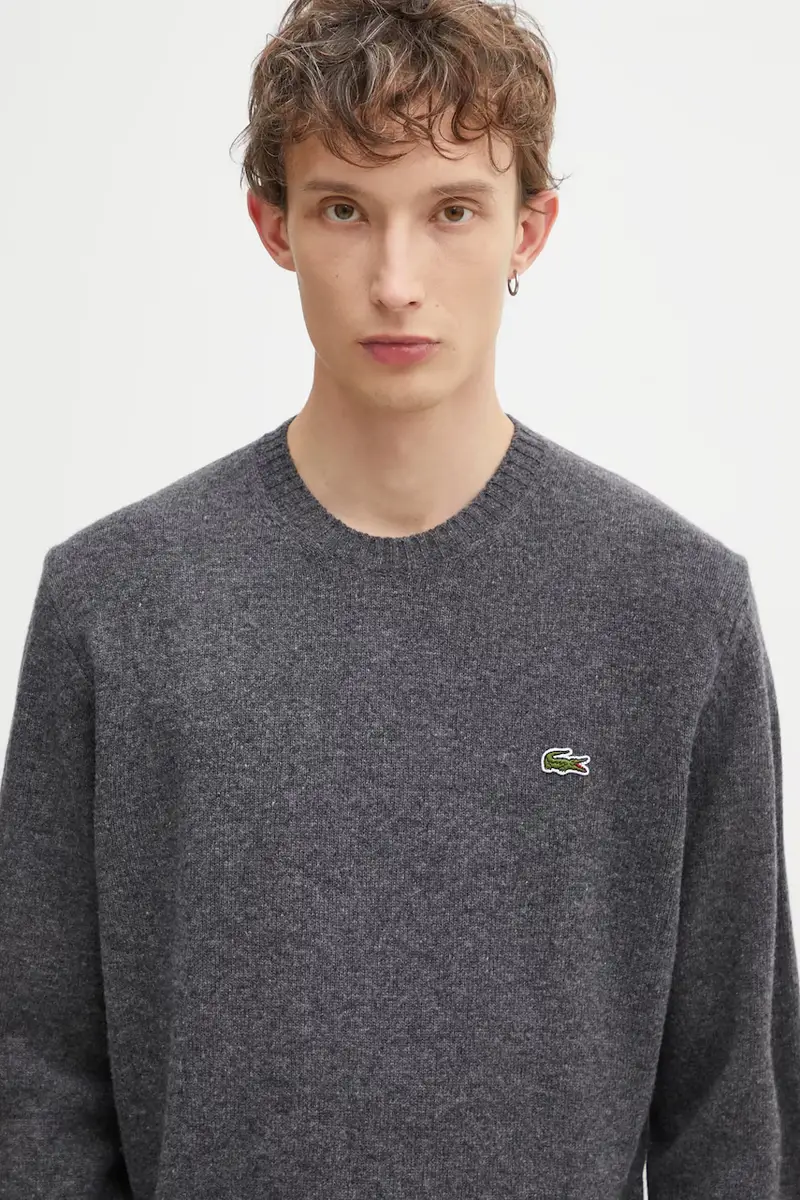 maglione in lana uomo colore grigio AH2916 miniatura 4