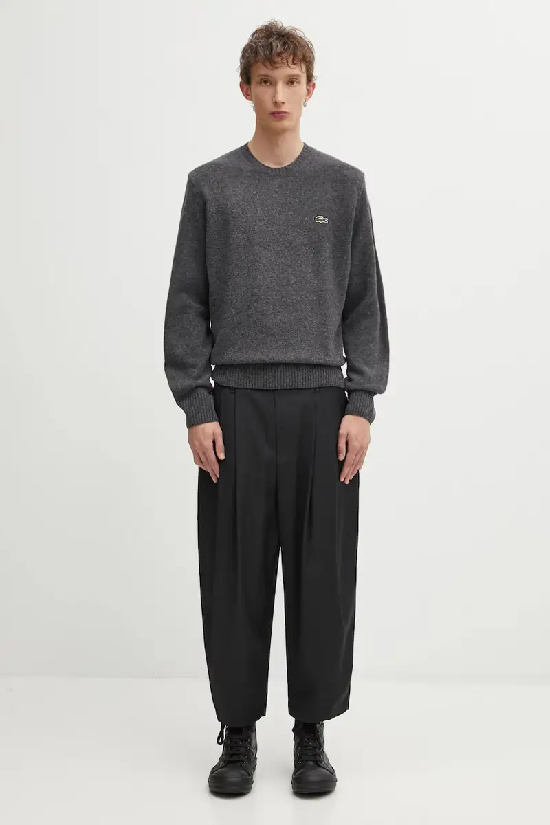 maglione in lana uomo colore grigio AH2916 miniatura 5